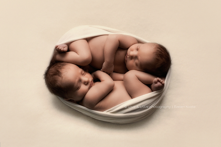 Newborn fotografie tweeling - Love & Little fotografie - Zaltbommel